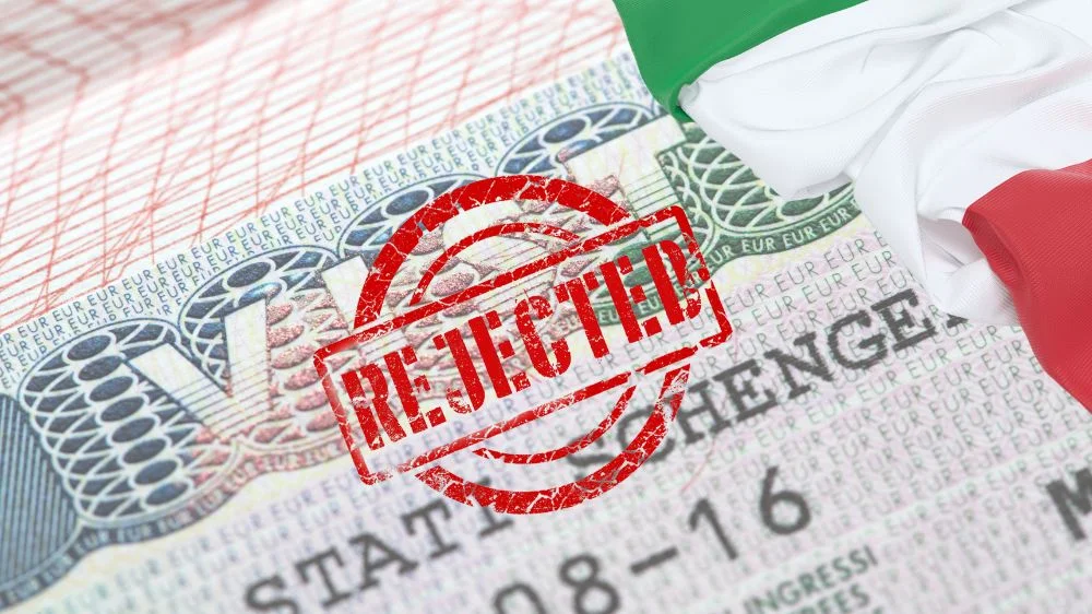 رفض الحصول على فيزا السفر الى ايطاليا