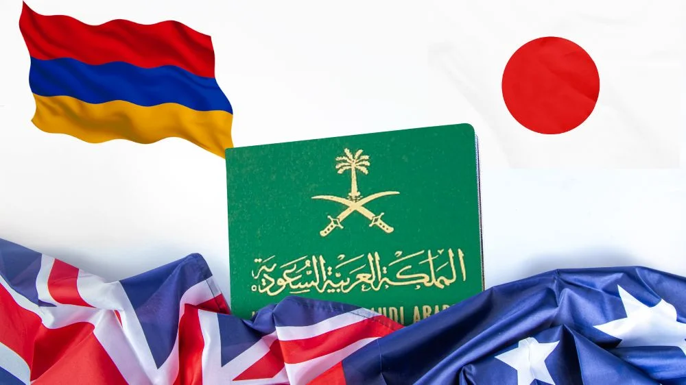 دول تمنح فيزا إلكترونية للسعوديين