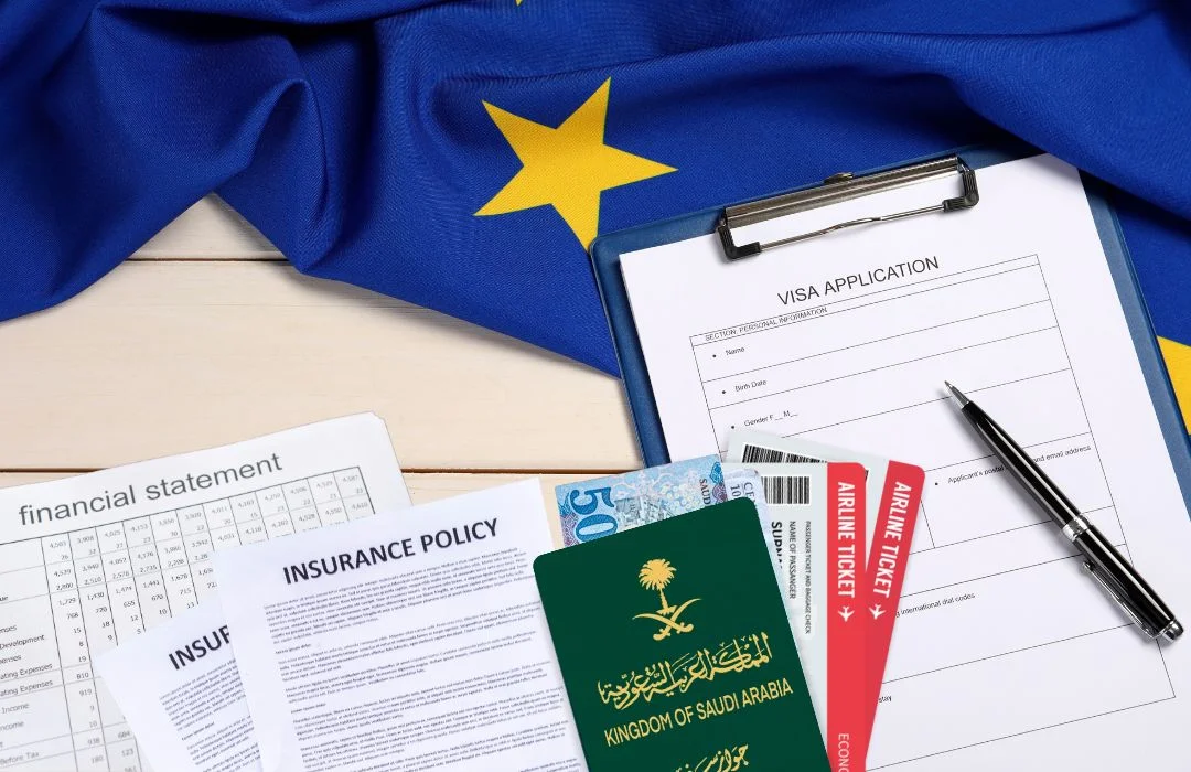 مستندات استخراج فيزا شنغن من السعودية